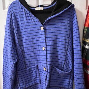 Escape by Habitat Button Up Hoodie Top